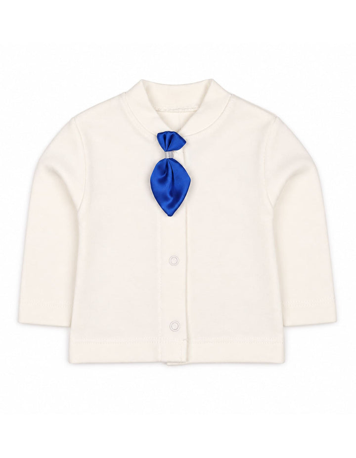 Baby Boy Gift Set 6 Pcs White and Navy at Zubaidas Online Pakistan