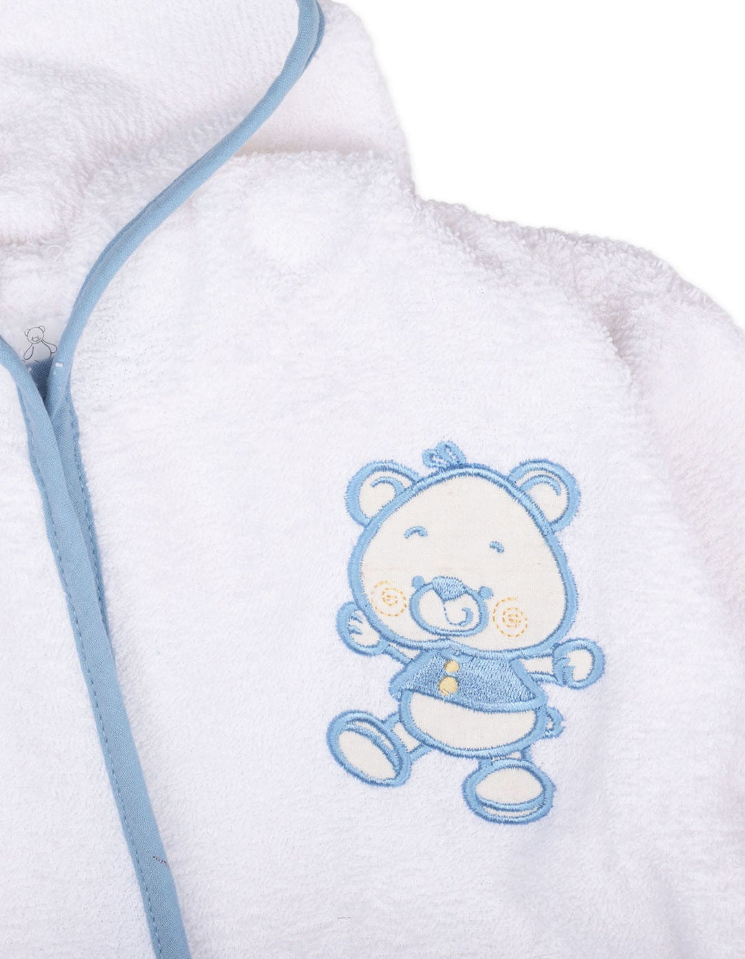 Baby Boy Hooded Bath Robe Teddy Bear Blue at Zubaidas Official Pakistan