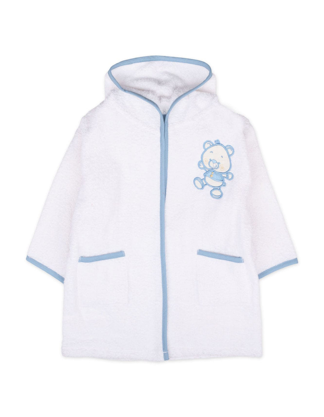 Baby Boy Hooded Bath Robe Teddy Bear Blue at Zubaidas Online Pakistan
