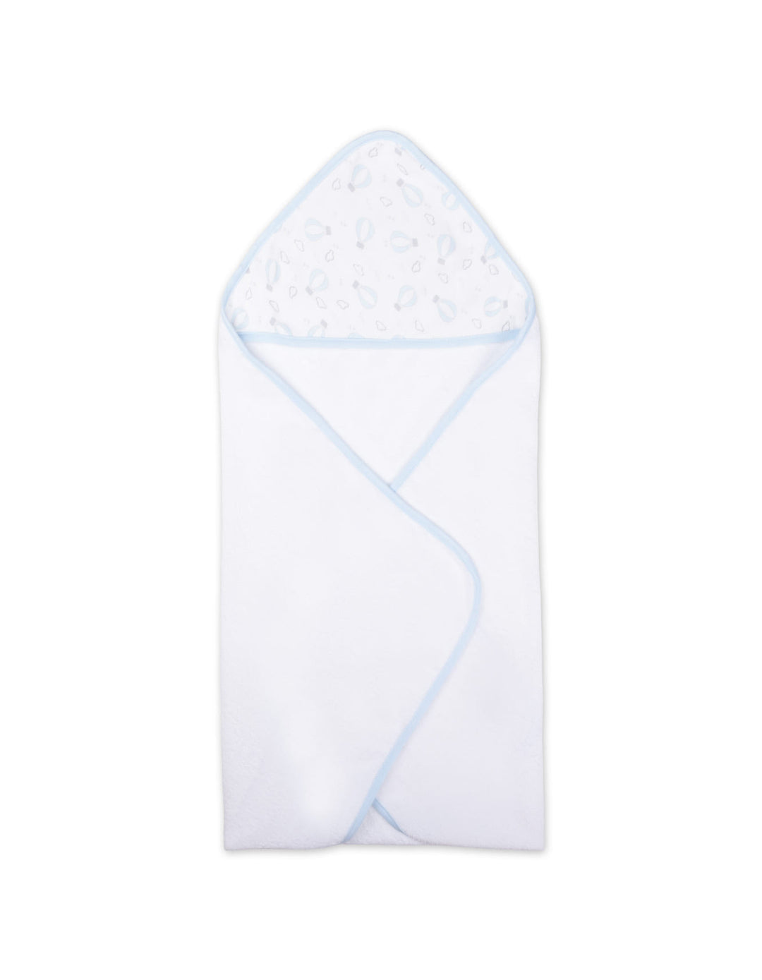 Baby Boy Hooded Bath Towel Pack of 2 Air Balloon Blue and White at Zubaidas Best Online Baby and Kids Store in Pakistan
