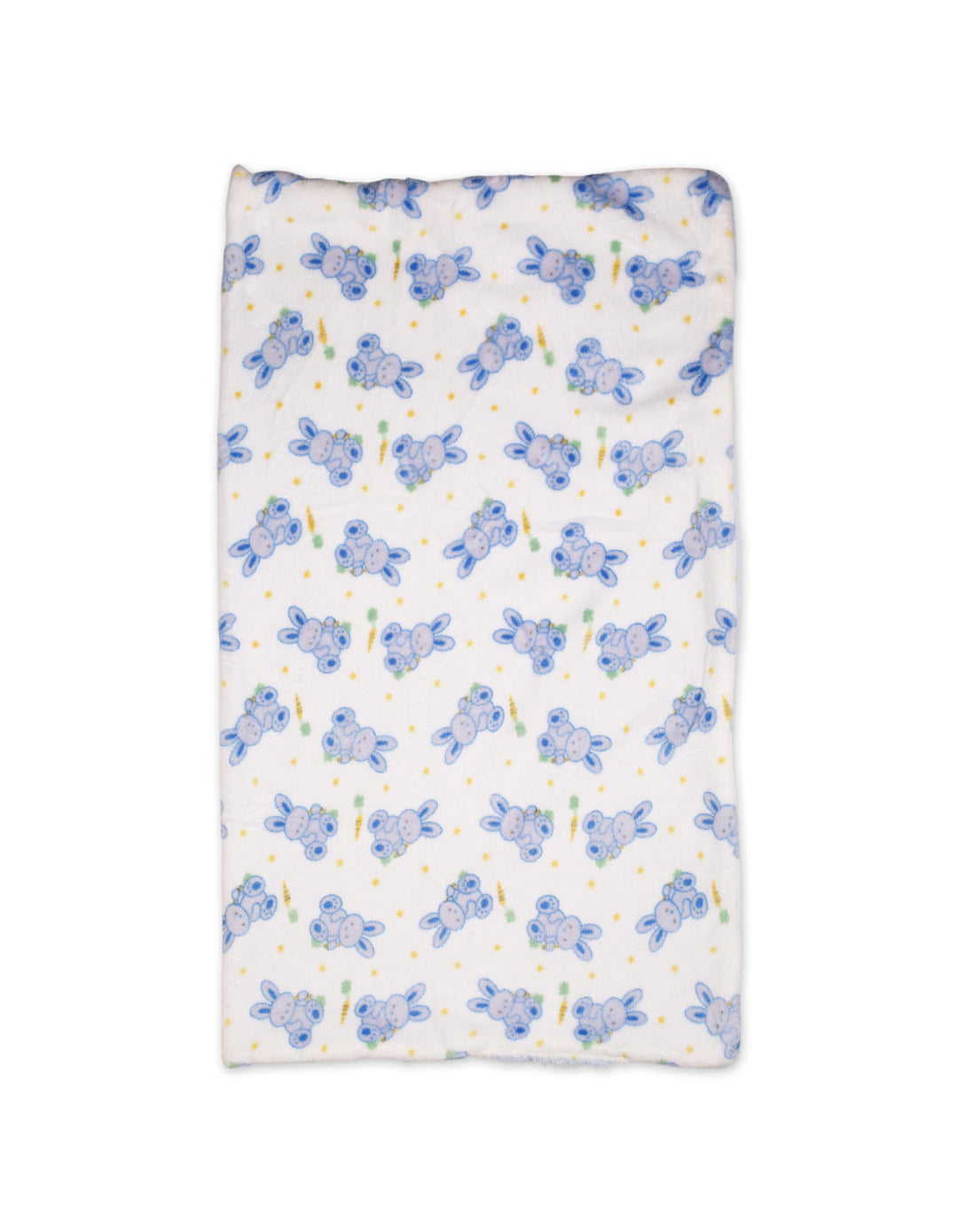 Baby Boy Hooded Swaddle Blanket Bunny White and Light Blue at Zubaidas Official Pakistan