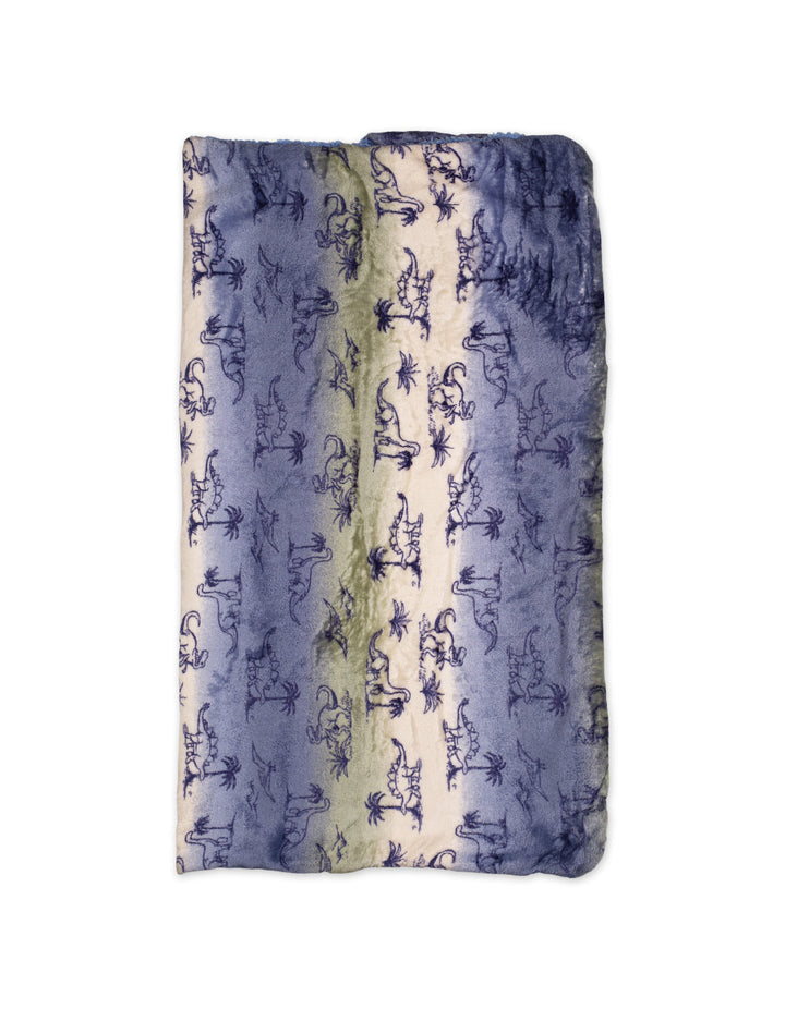 Baby Boy Hooded Swaddle Blanket Dinosaur Multicolor and Blue at Zubaidas Official Pakistan
