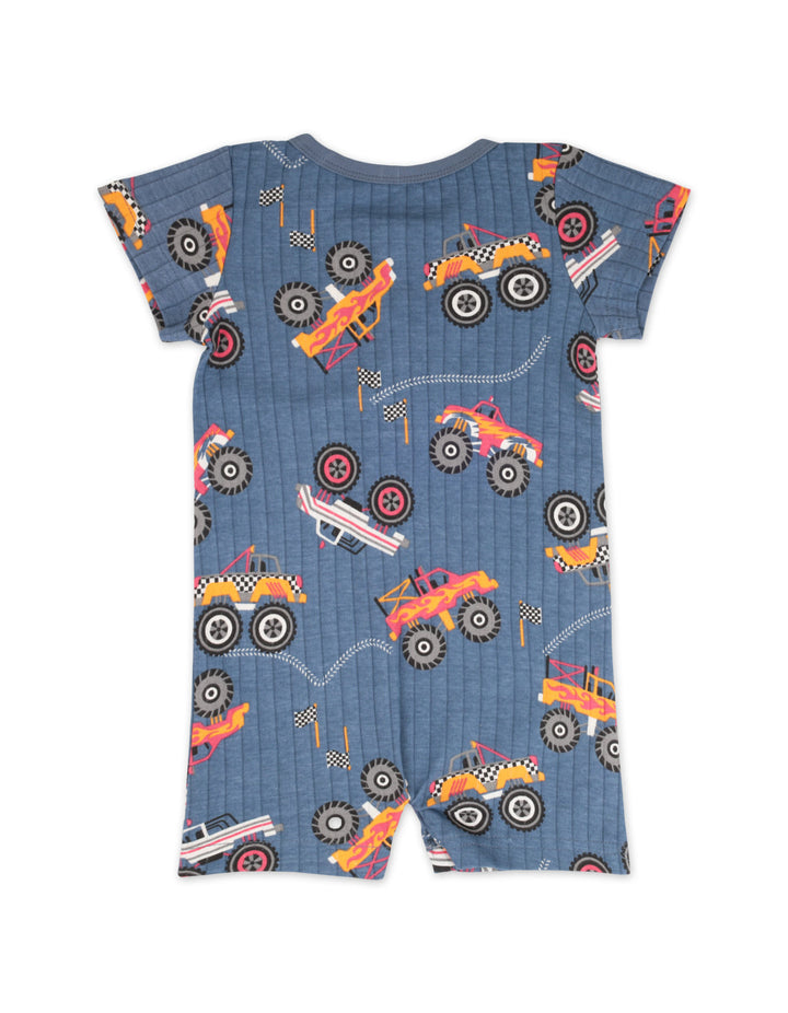 Baby Boy Jumpsuit Pack of 2 Monster Truck and Heather Grey at Zubaidas Best Online Baby and Kids Store in Pakistan