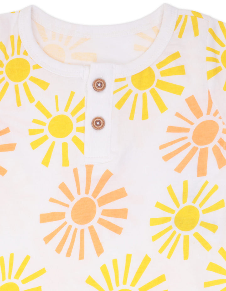 Baby Boy Jumpsuit Pack of 2 Sun and Striped Print at Zubaidas Best Online Baby and Kids Store in Pakistan