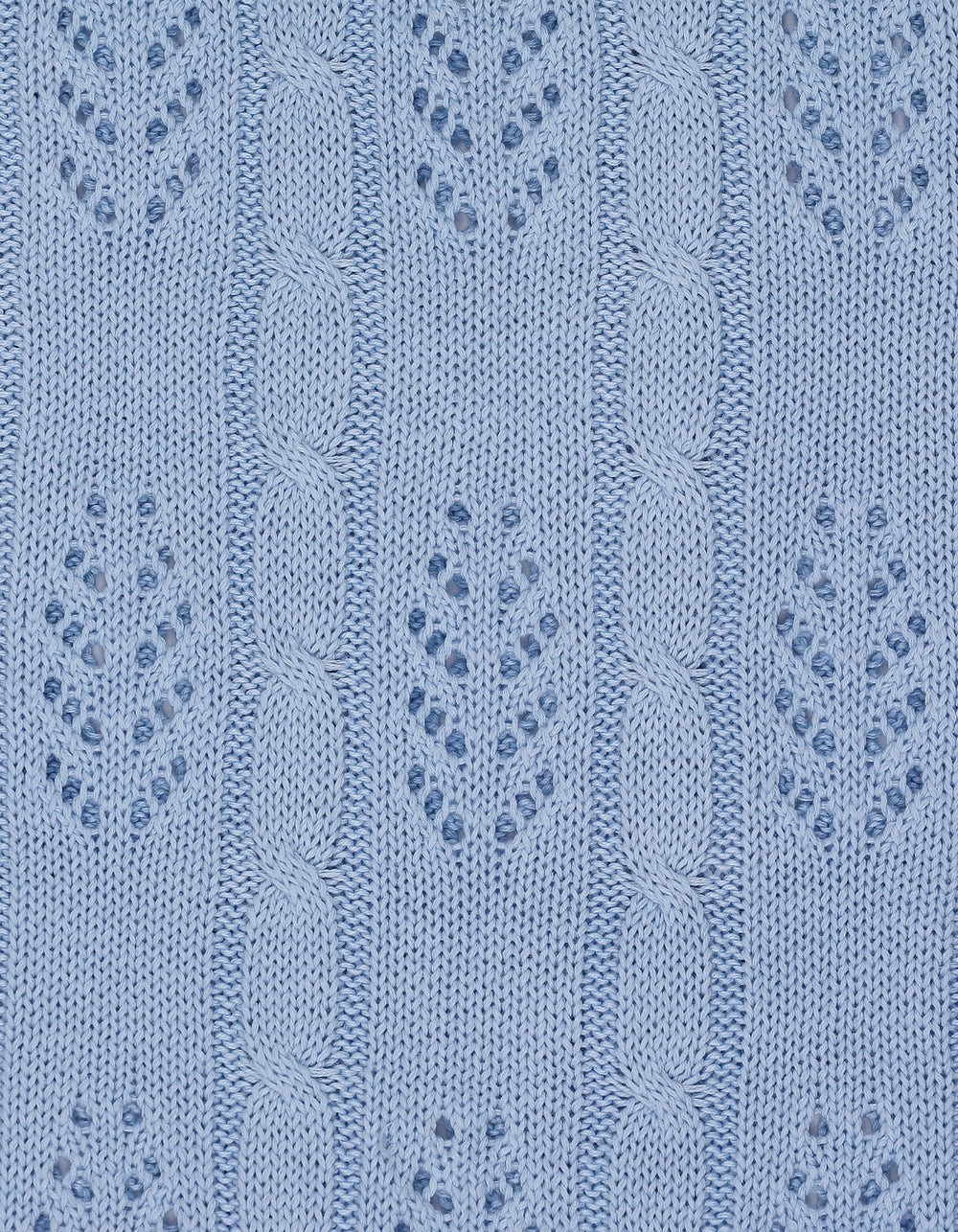 Baby Boy Knit Blanket Leaf Blue at Zubaidas Official Pakistan
