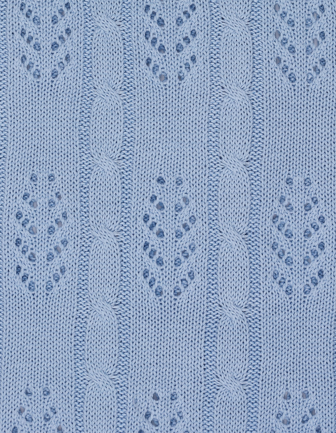 Baby Boy Knit Blanket Leaf Blue at Zubaidas Official Pakistan