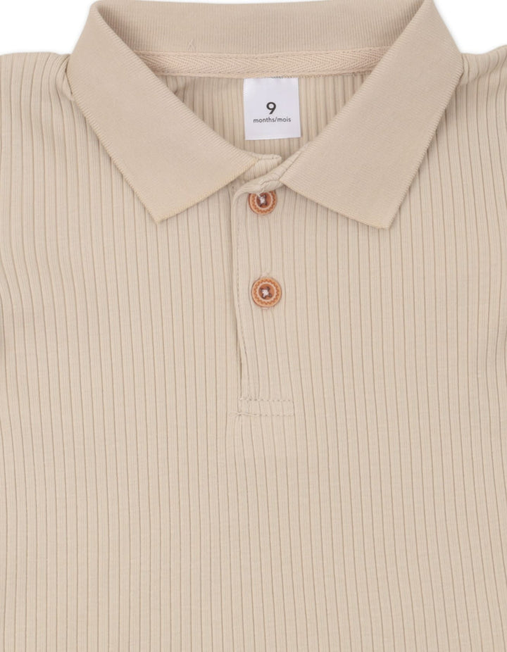 Baby Boy Minimalist Ribbed Summer Outfit 2 Pcs  at Zubaidas Online Pakistan