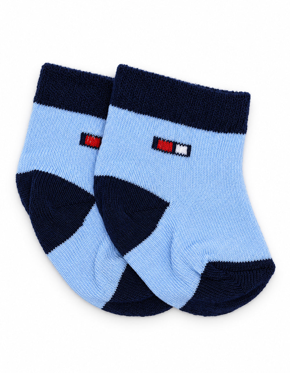 Baby Boy Pack of 3 Socks Blue White and Grey at Zubaidas Official Pakistan