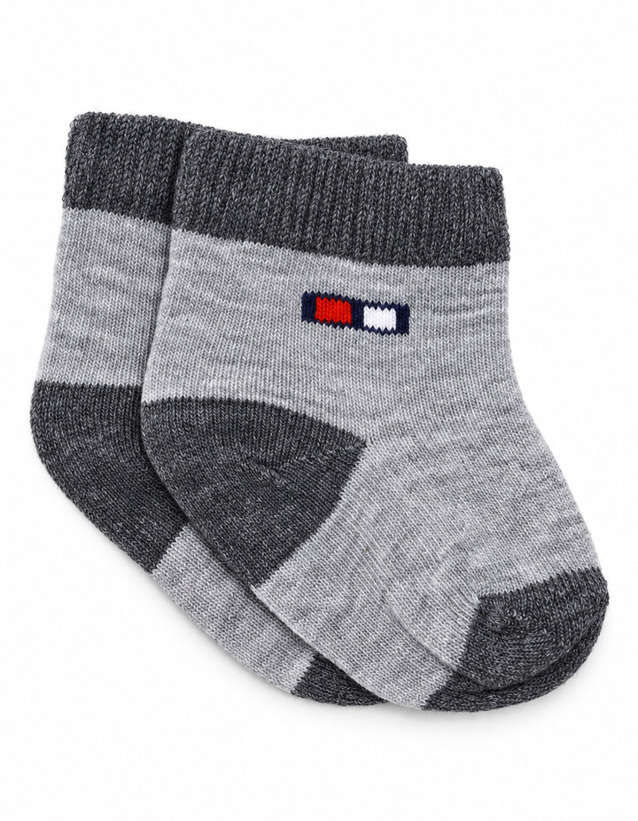 Baby Boy Pack of 3 Socks Blue White and Grey at Zubaidas Best Baby and Kids Store in Pakistan