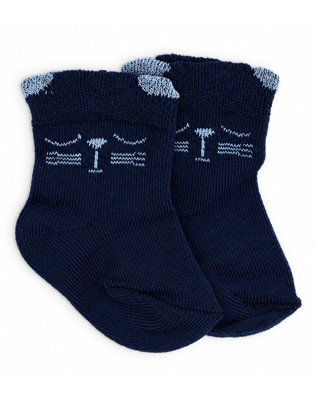 Baby Boy Pack of 3 Socks Cat Grey Navy and Light Blue at Zubaidas Online Pakistan