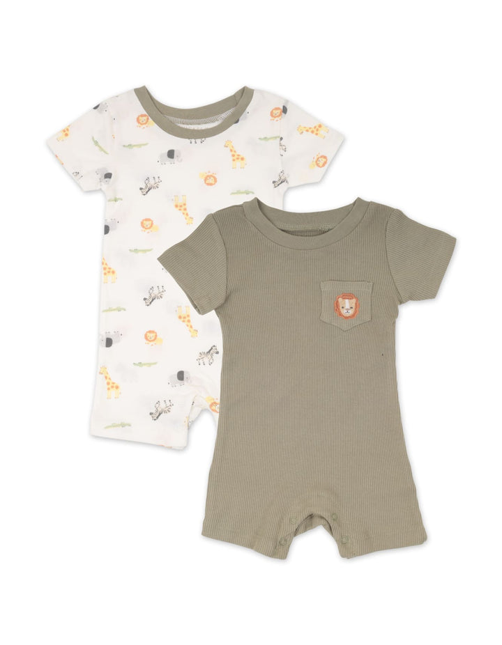 Baby Boy Rompers Pack of 2 Safari Adventure at Zubaidas