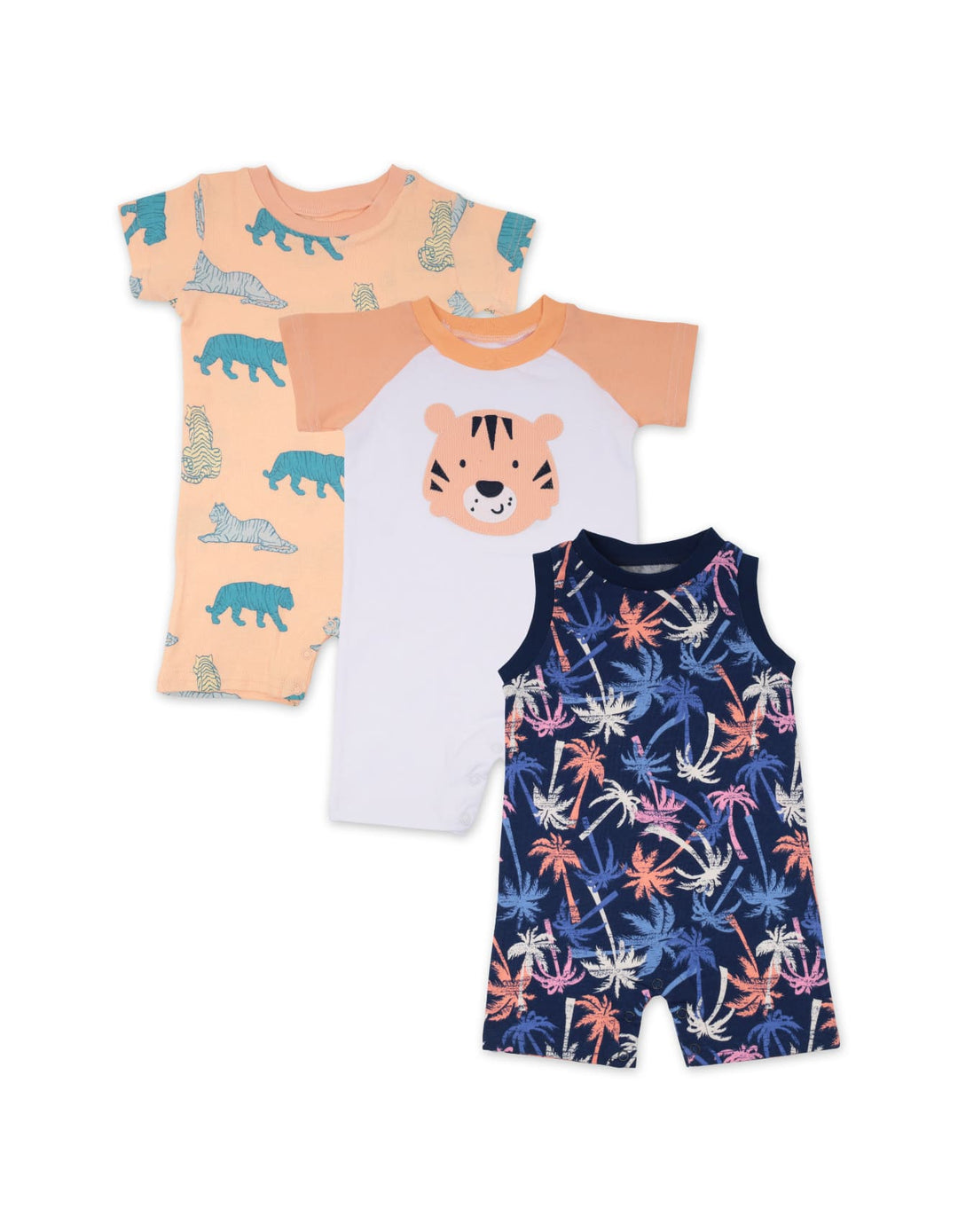 Baby Boy Rompers Pack of 3 Wild Adventure at Zubaidas