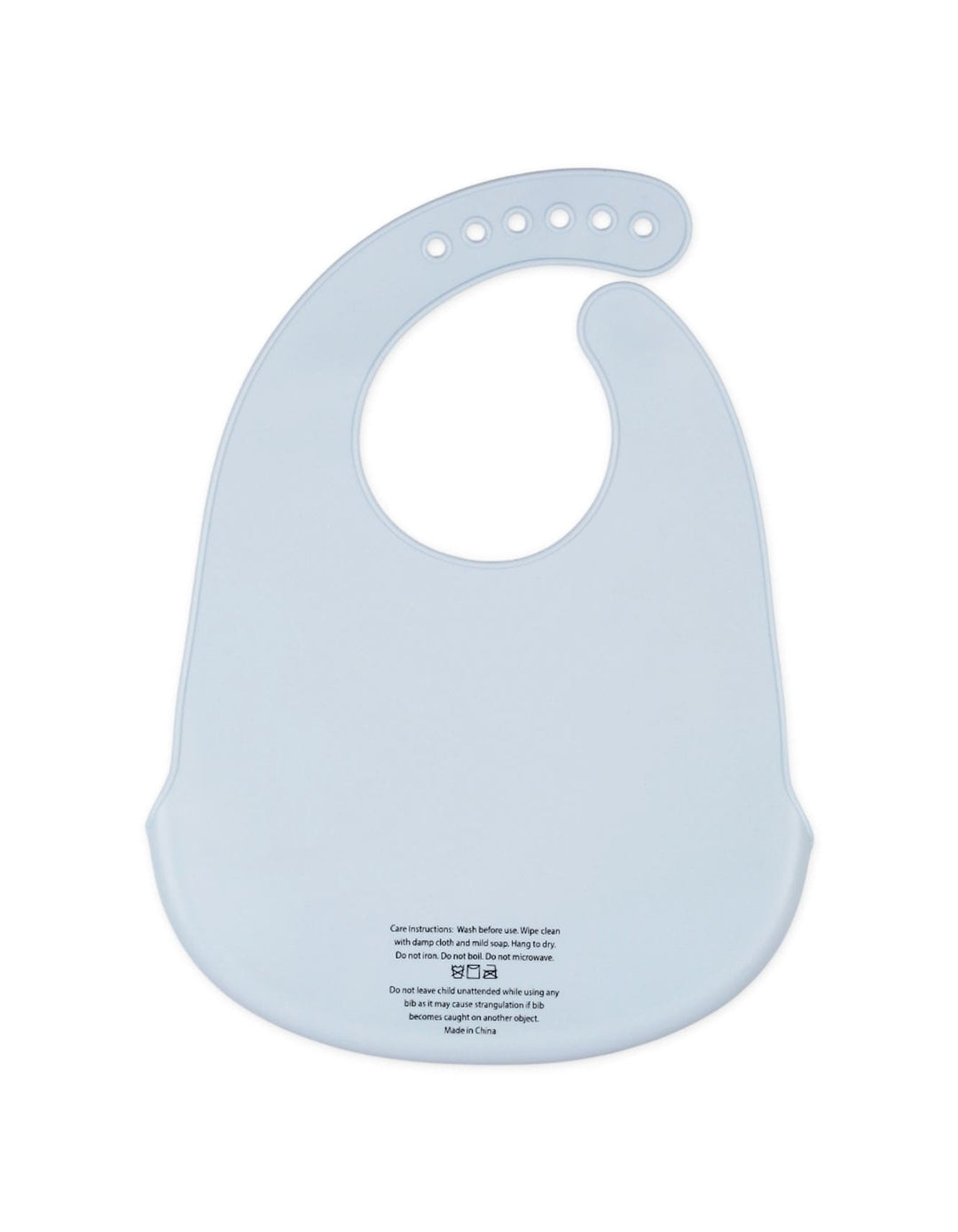 Baby Boy Silicone Bib Bow and Shirt Design Light Blue at Zubaidas Official Pakistan