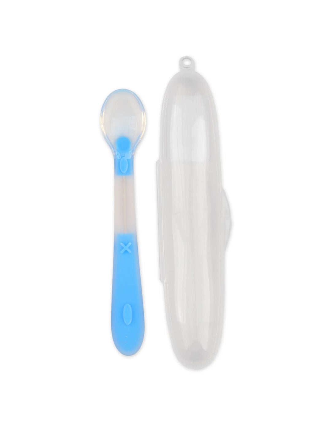 Baby Boy Silicone Feeding Spoon Blue at Zubaidas Official Pakistan