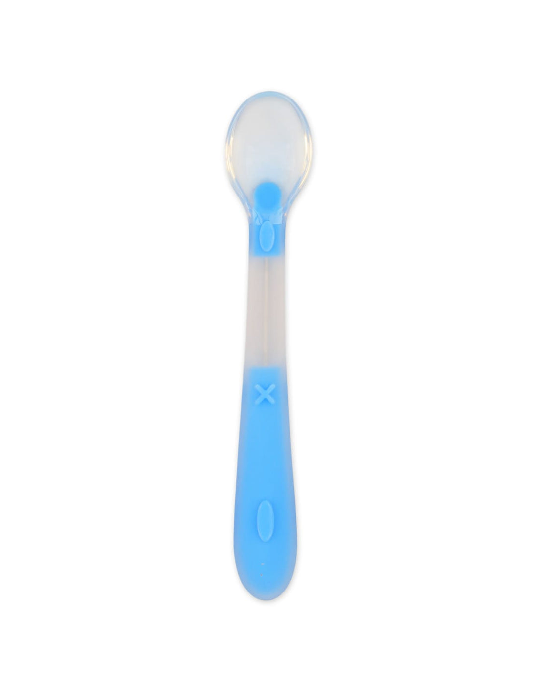 Baby Boy Silicone Feeding Spoon Blue at Zubaidas