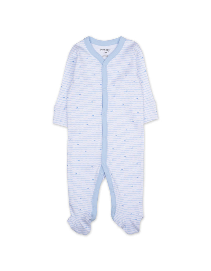 Baby Boy Sleepsuit Pack of 3 Ocean Blue at Zubaidas Best Online Baby and Kids Store in Pakistan