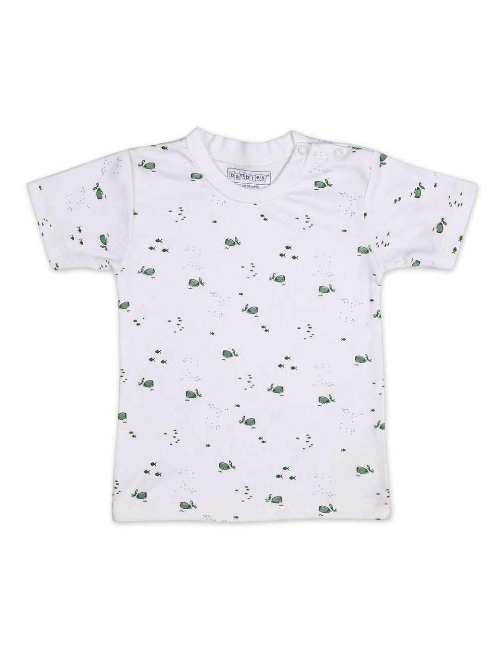 Baby Boy Summer 2 Piece Suit Set Bambies Marine Print White at Zubaidas Official Pakistan