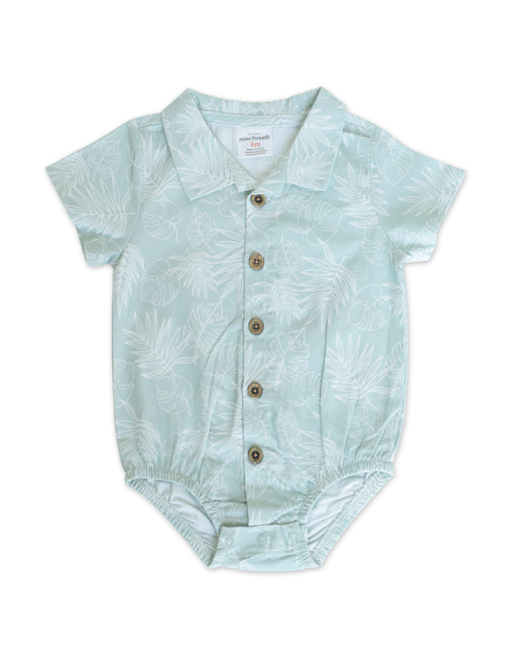 Baby Boy Summer 3 Pcs Suit Set Tropical Print at Zubaidas Official Pakistan