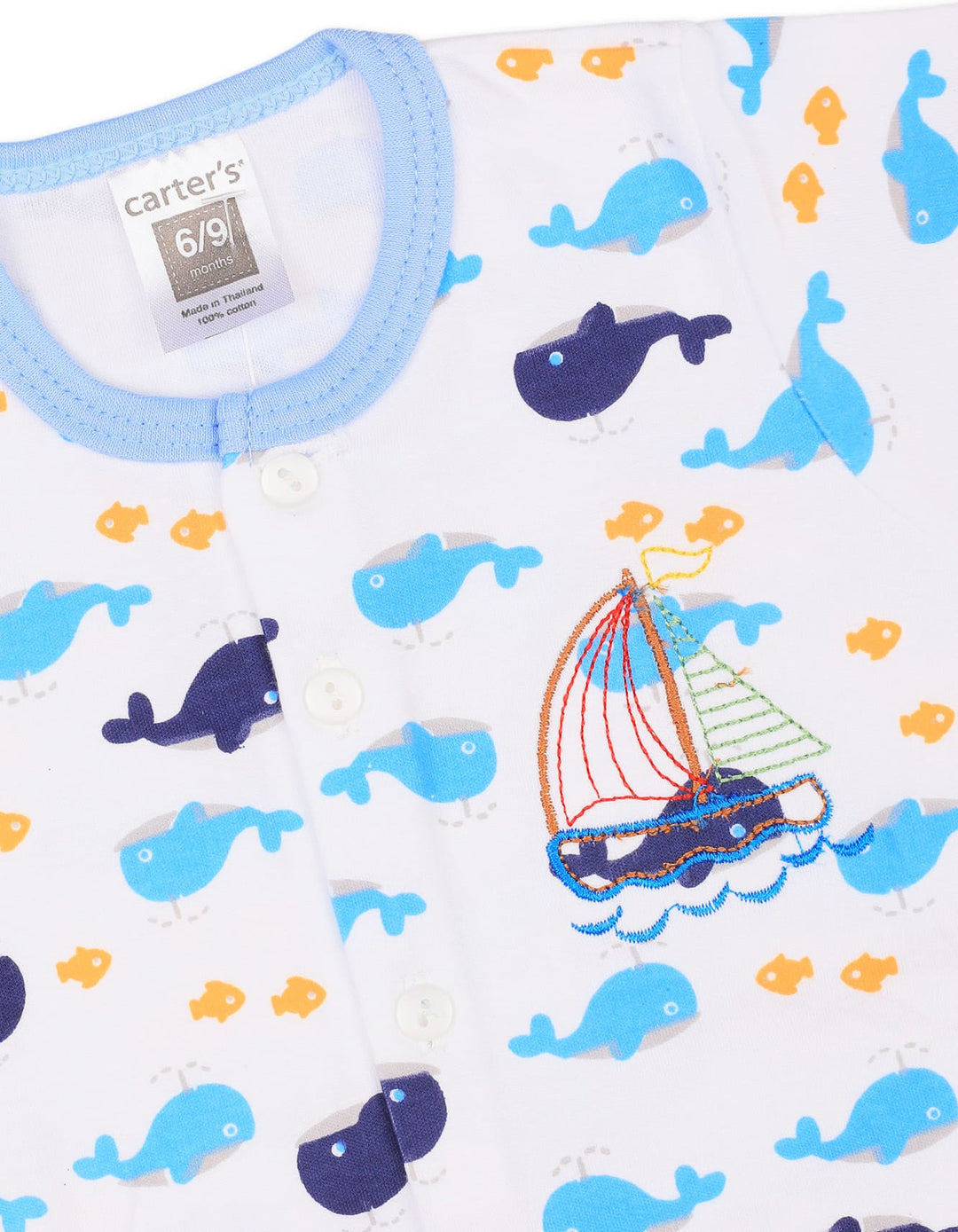 Baby Boy Summer Co Ord Set Sailboat Blue at Zubaidas Online Pakistan