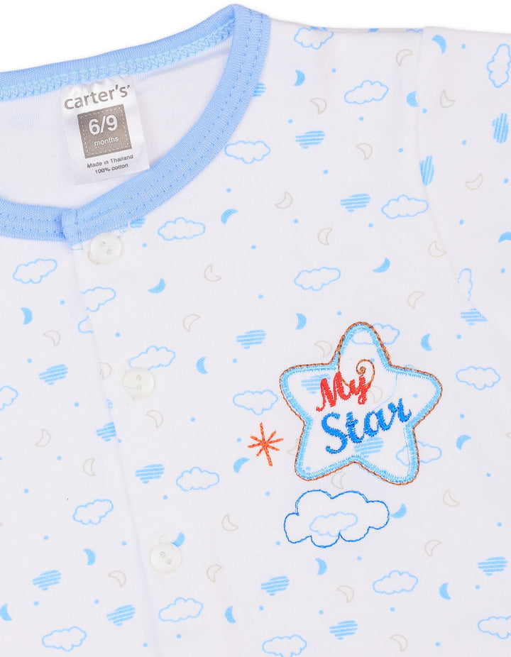 Baby Boy Summer Co Ord Set Star Blue at Zubaidas Online Pakistan