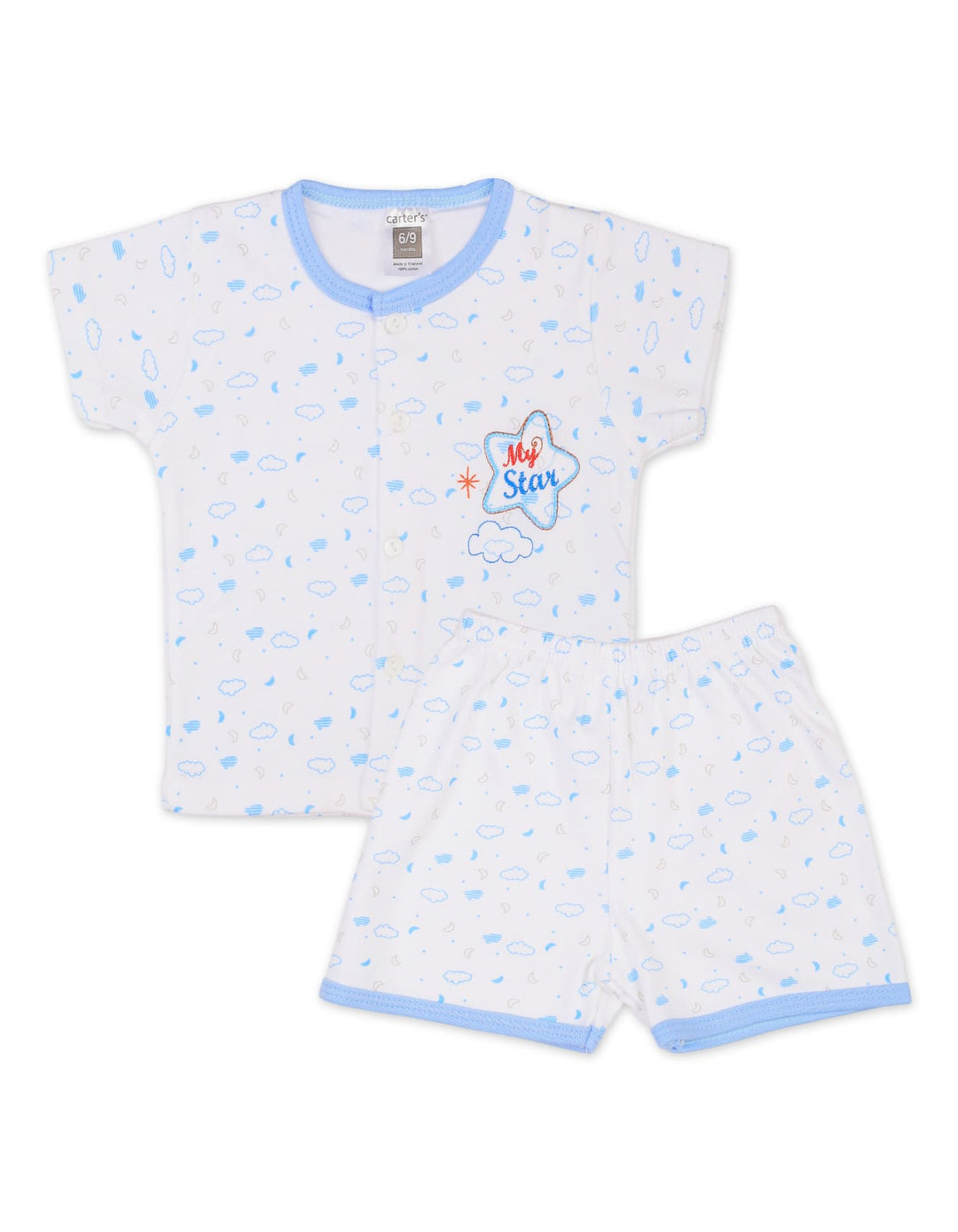 Baby Boy Summer Co Ord Set Star Blue at Zubaidas
