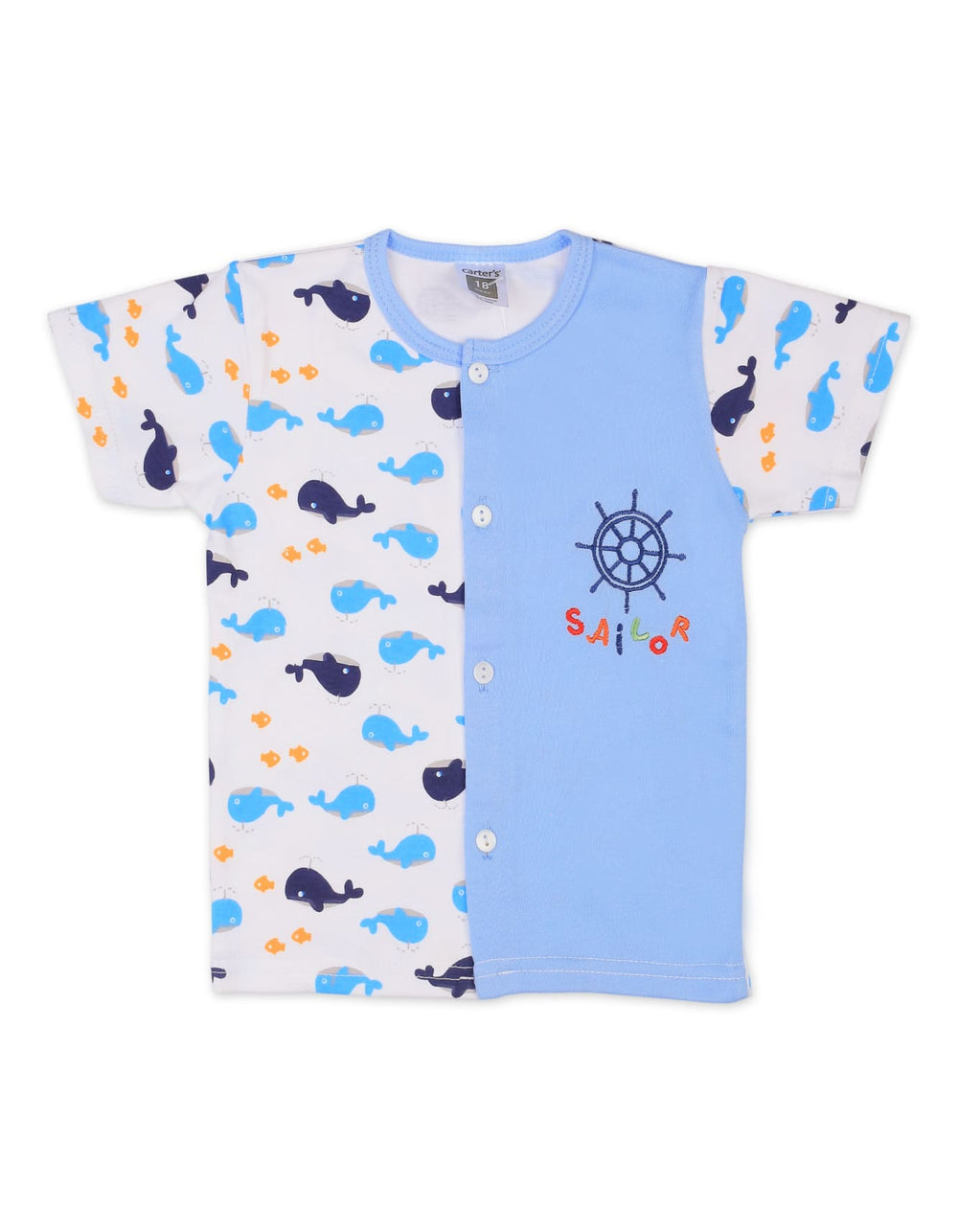 Baby Boy Summer Suit Set Sailor Blue at Zubaidas Official Pakistan