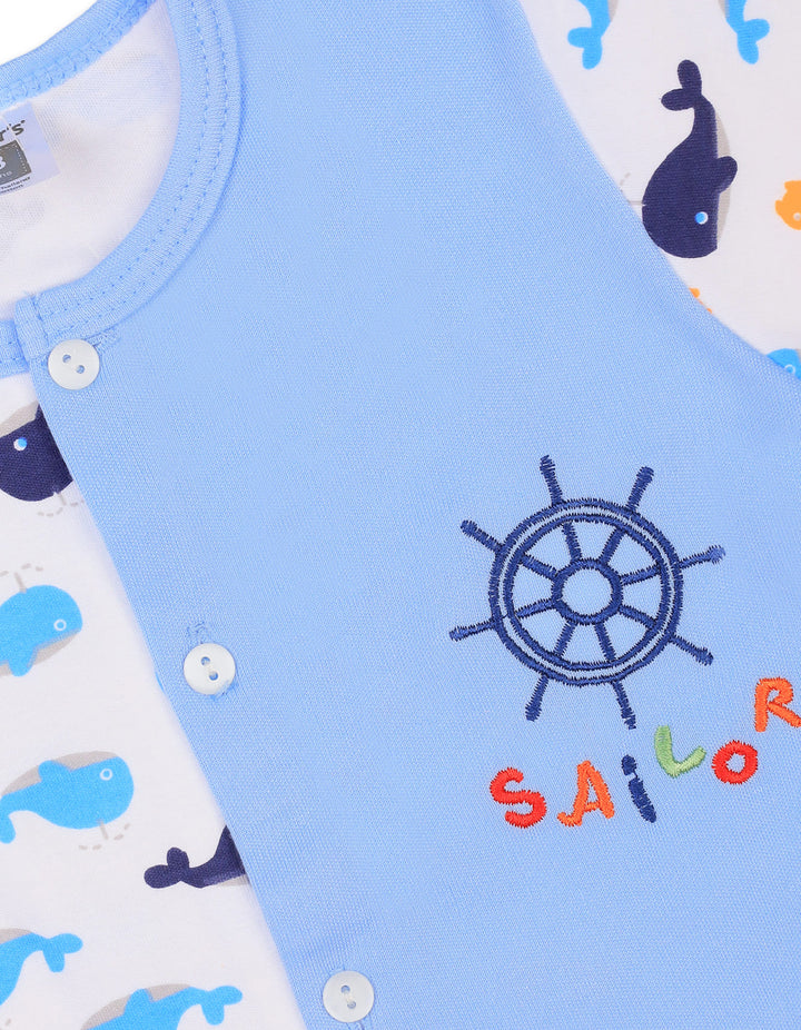 Baby Boy Summer Suit Set Sailor Blue at Zubaidas Best Online Baby Store in Pakistan