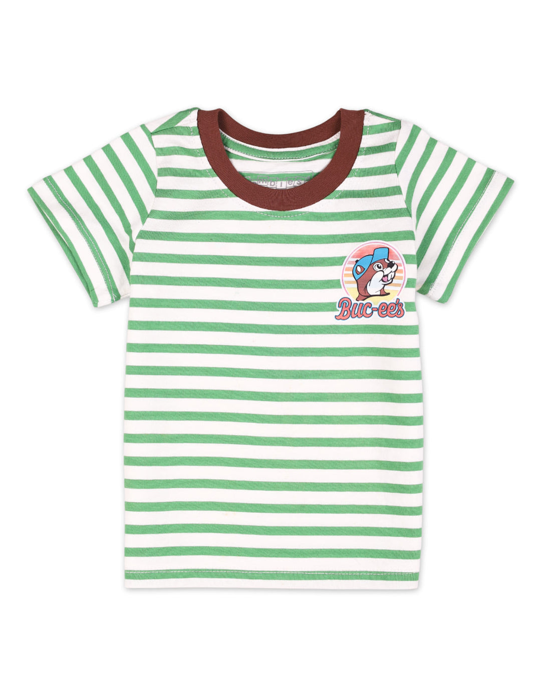 Baby Boy Summer T Shirt Bambies Striped Green at Zubaidas