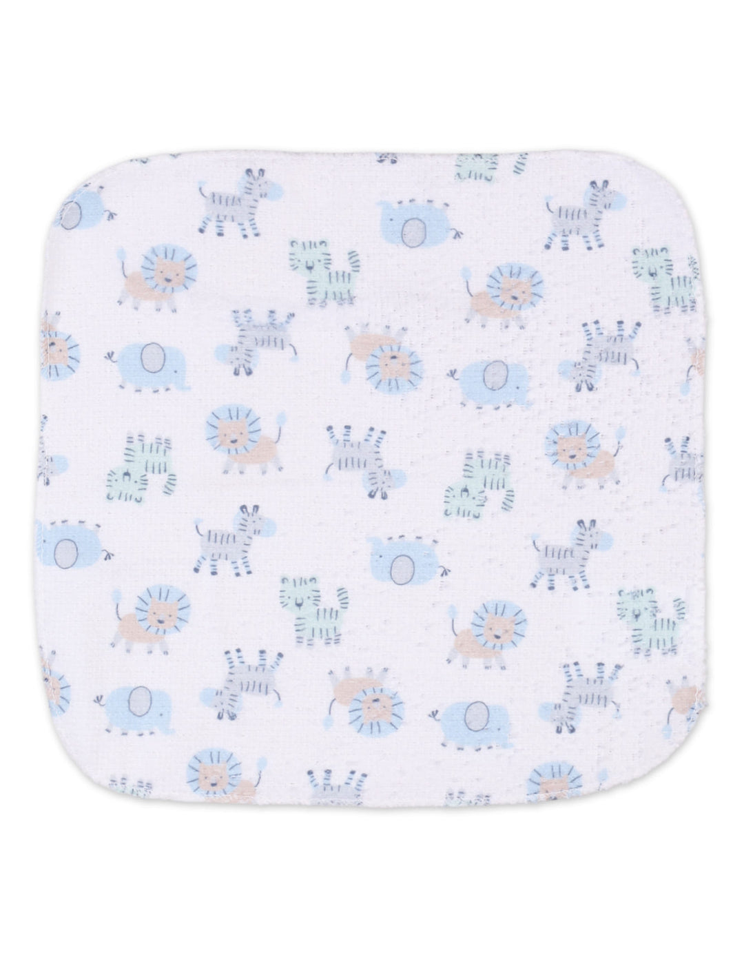 Baby Boy Wash Cloths Pack of 12 Safari Multicolor at Zubaidas Most Trusted Baby Store in Pakistan