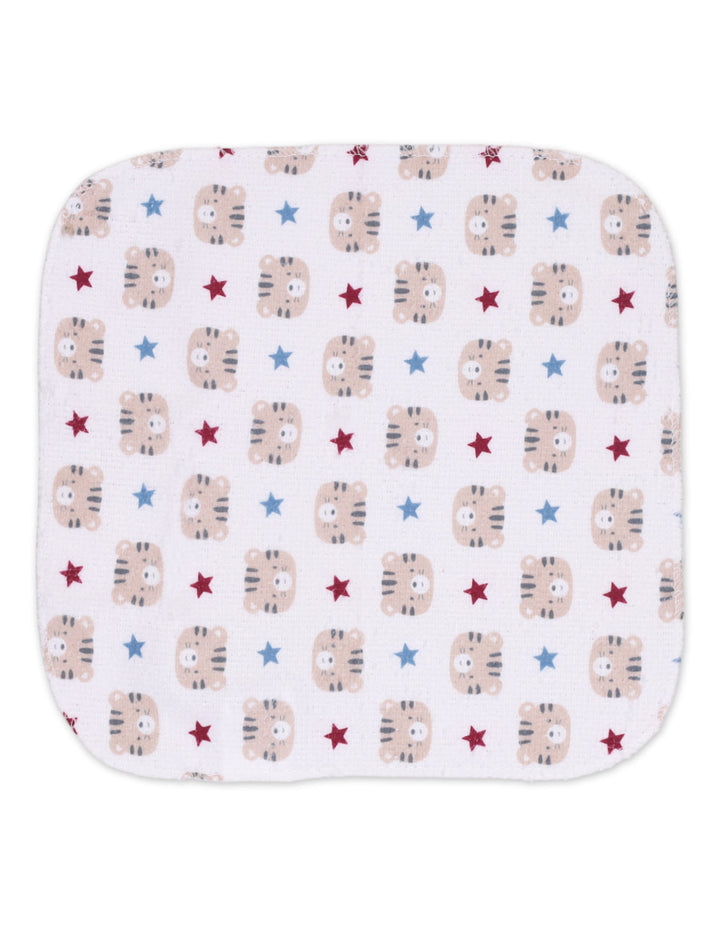 Baby Boy Wash cloths Pack of 12 Tiger Multicolor at Zubaidas Best Online Baby Store in Pakistan