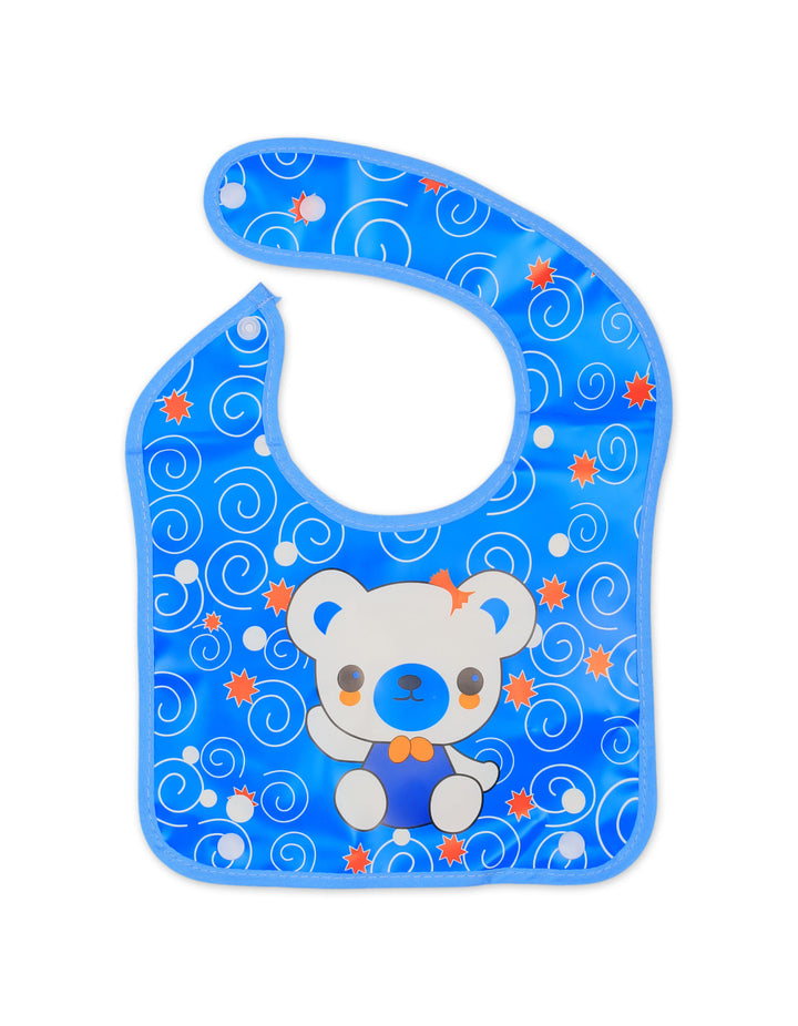 Baby Boy Waterproof Bib with Detachable Crumb Catcher Blue at Zubaidas Online Pakistan