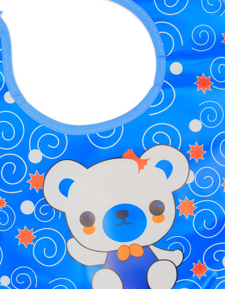 Baby Boy Waterproof Bib with Detachable Crumb Catcher Blue at Zubaidas Baby Online Baby Store in Pakistan