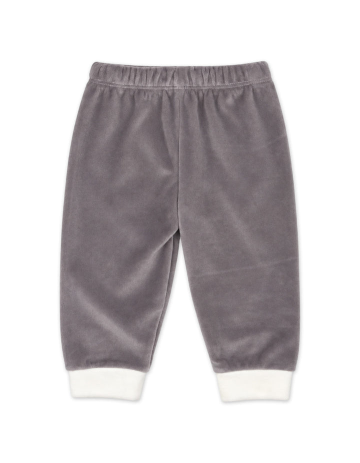 Baby Boy Winter 2 Pcs Suit Set Elephant Grey and White at Zubaidas Best Online Baby and Kids Store in Pakistan