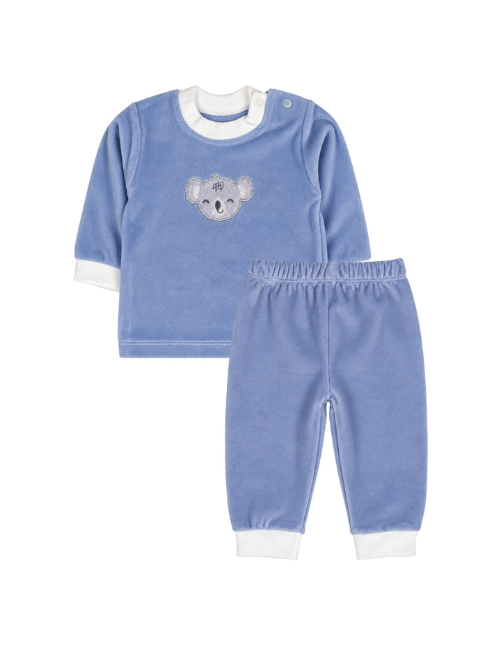 Baby Boy Winter 2 Piece Suit Set Koala Blue at Zubaidas