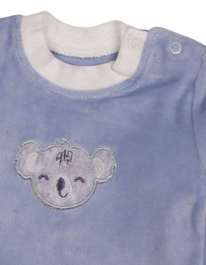 Baby Boy Winter 2 Piece Suit Set Koala Blue at Zubaidas Online Pakistan