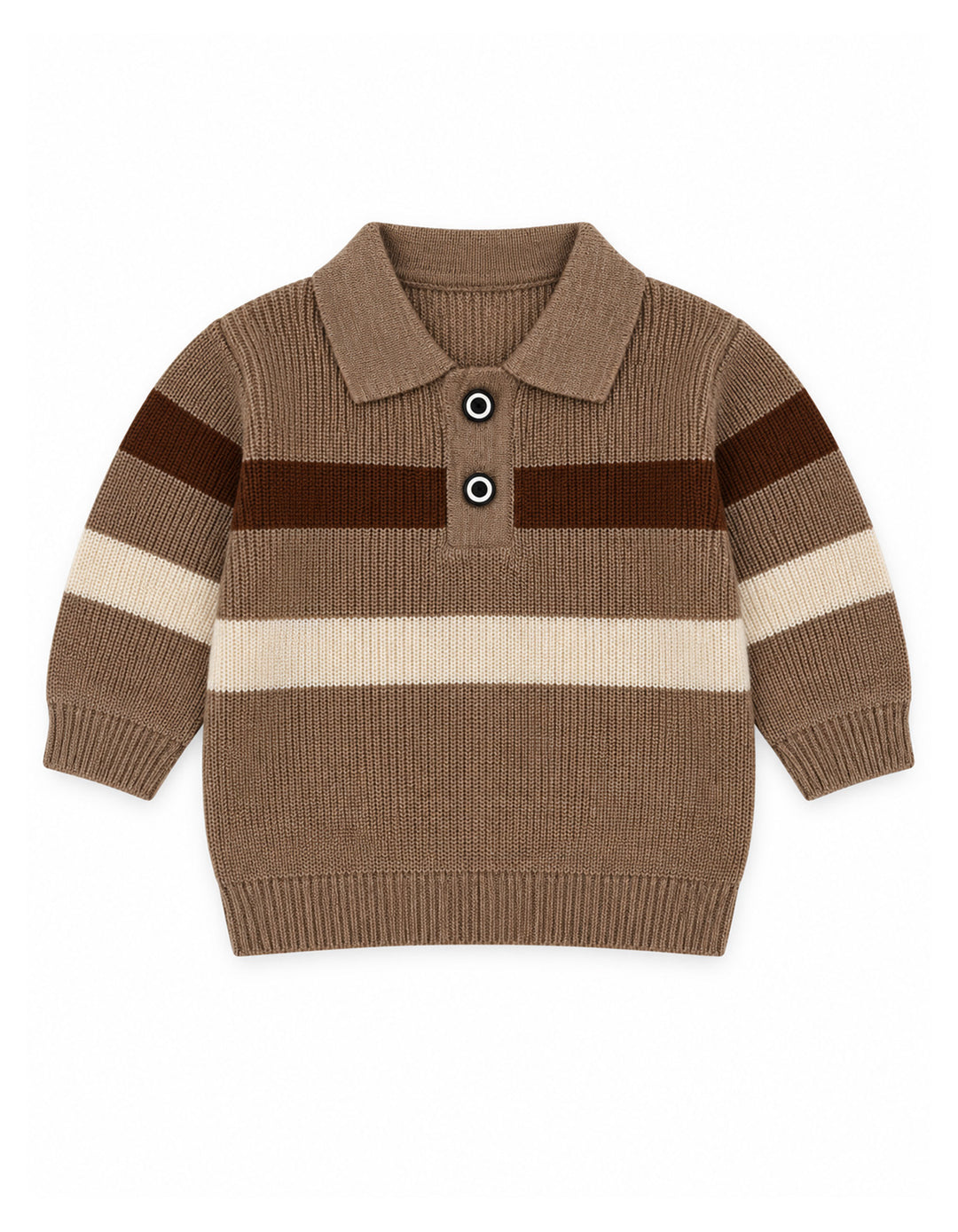 Baby Boy Winter 3 Pcs Suit Set Brown at Zubaidas Online Pakistan