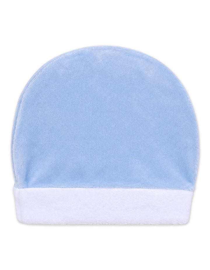 Baby Boy Winter Romper with Cap Blue and Navy Blue at Zubaidas Best Online Baby and Kids Store in Pakistan