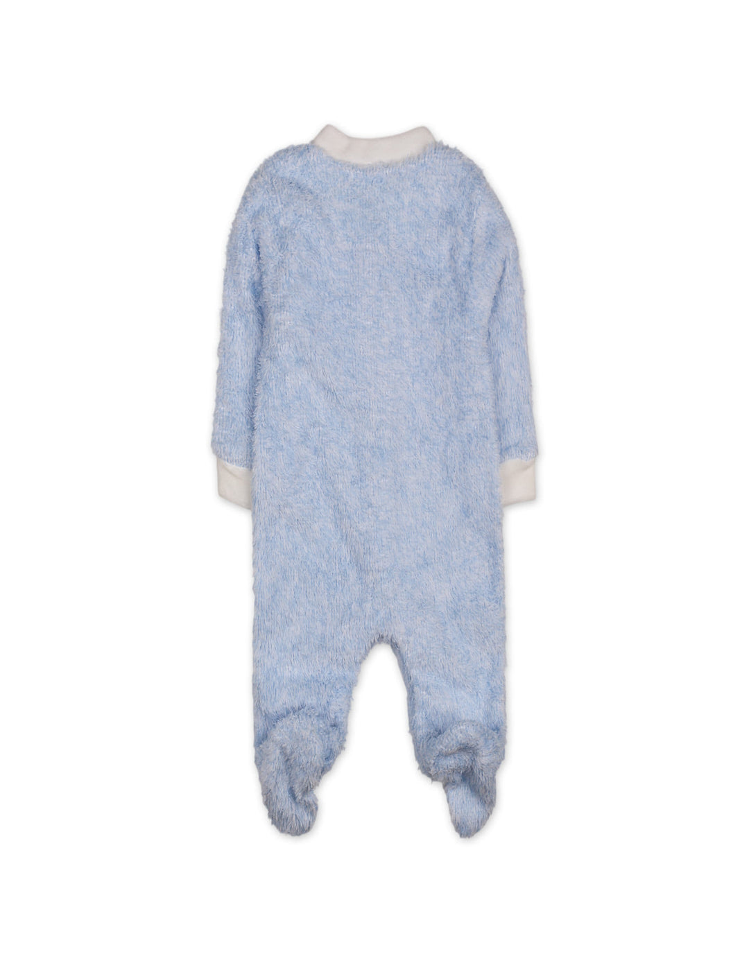 Baby Boy Winter Sleep Suit with Cap Crown and Cloud Blue at Zubaidas Best Online Baby and Kids Store in Pakistan