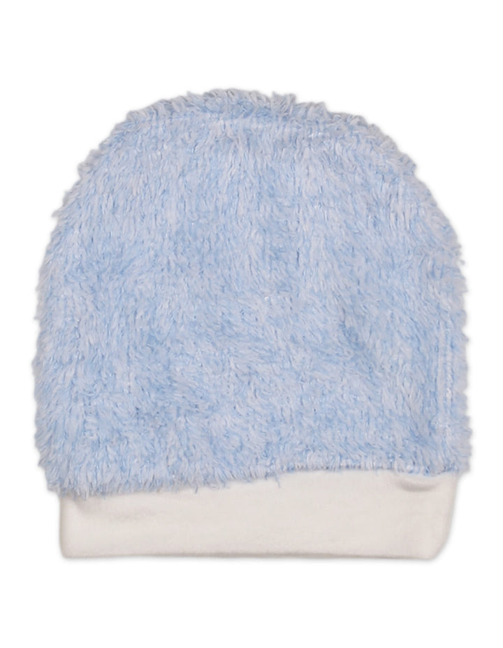 Baby Boy Winter Sleep Suit with Cap Crown and Cloud Blue at Zubaidas Best Online Baby and Kids Shop in Pakistan