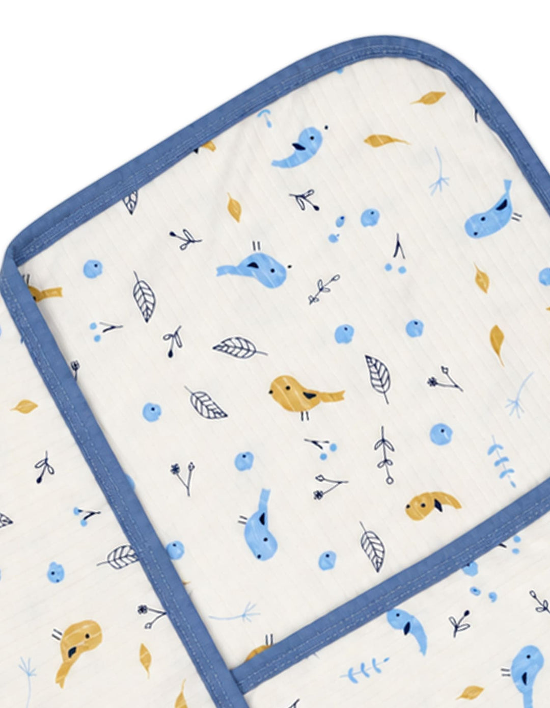 Baby Boy Wrapping Sheet Bird Off White and Blue at Zubaidas Official Pakistan