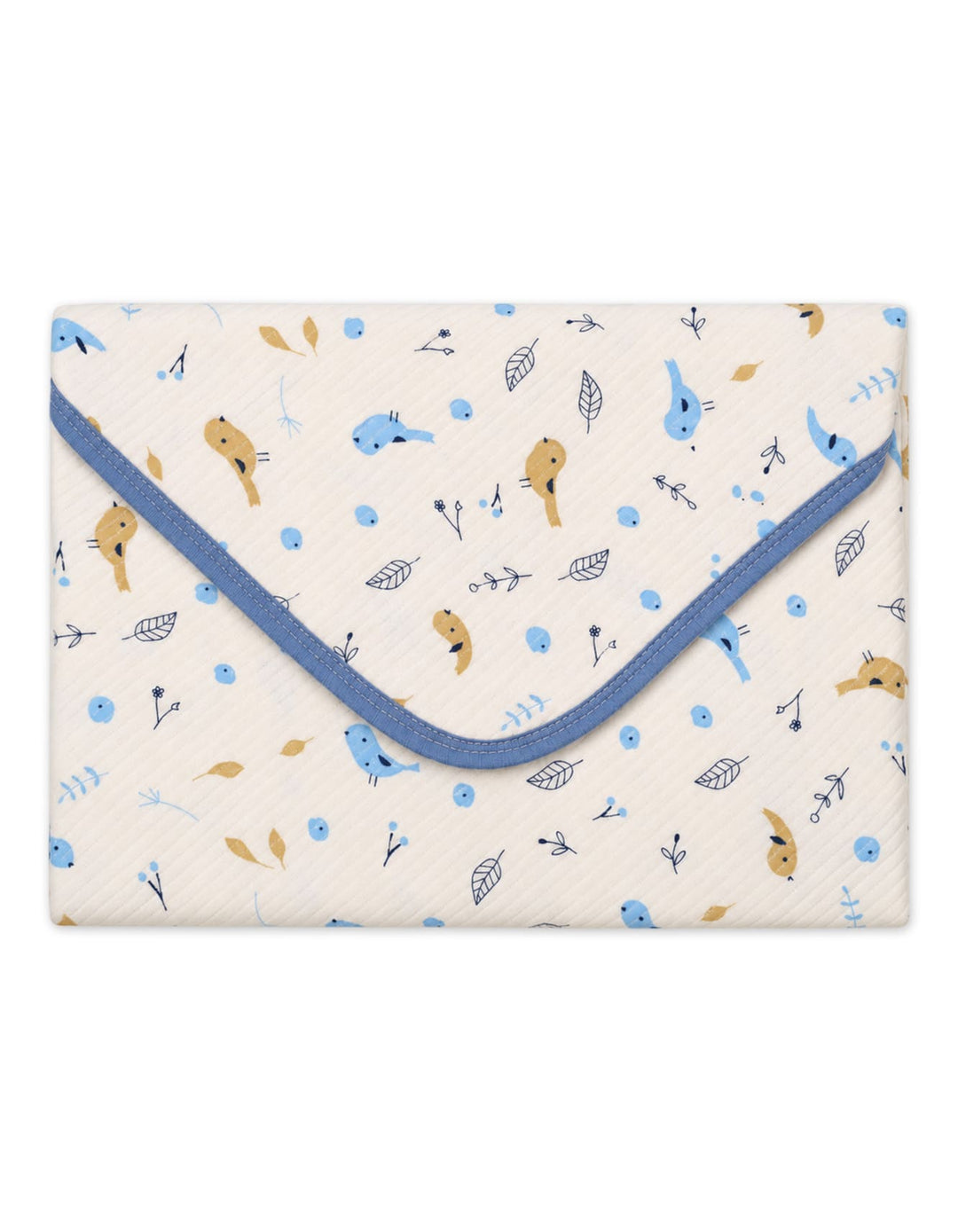 Baby Boy Wrapping Sheet Bird Off White and Blue at Zubaidas Best Online Baby and Kids Store in Pakistan