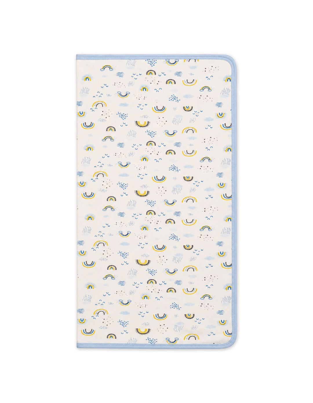 Baby Boy Wrapping Sheet Rainbow Off White and Blue at Zubaidas Online Pakistan