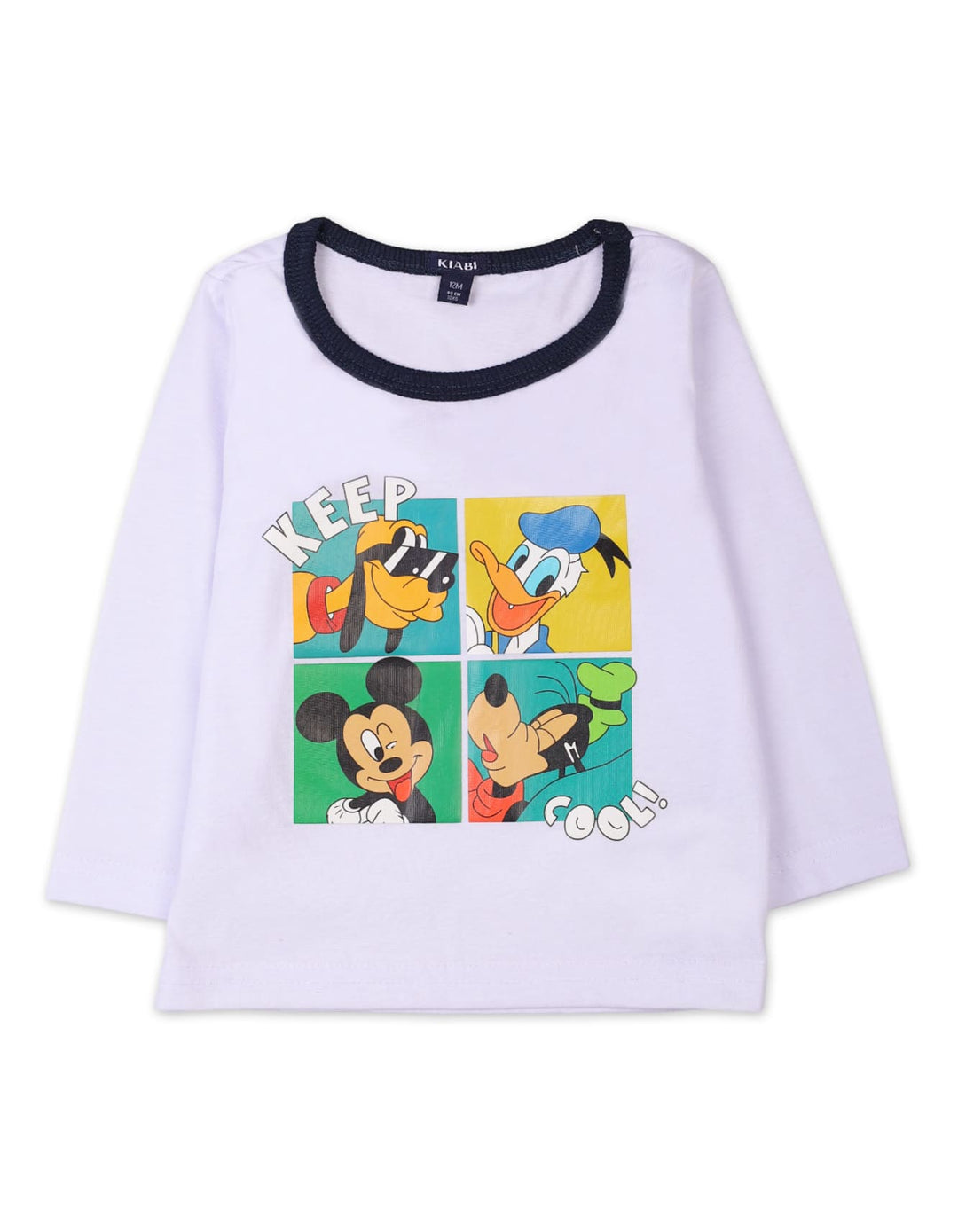 Baby Boys 3 Piece Suit Sets Bambies Goofy Print Hoodie, T-Shirt and Pants in Blue at Zubaidas Pakistan