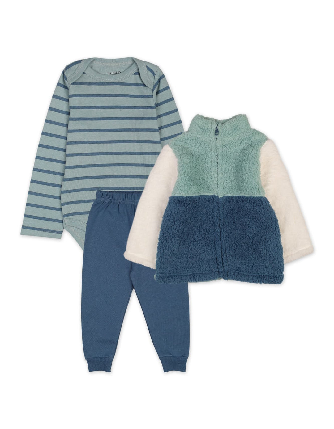 Baby Boys 3 Pieces Winter Outfit Sets Bambies Blue and Teal at Zubaidas