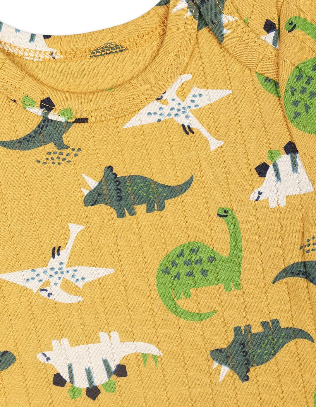 Baby Boys 3 Pieces Winter Suit Sets Bambies Dinosaur Mustard and Cream at Zubaidas - Pakistan’s No 1 and most trusted baby and kids store for over 50 years