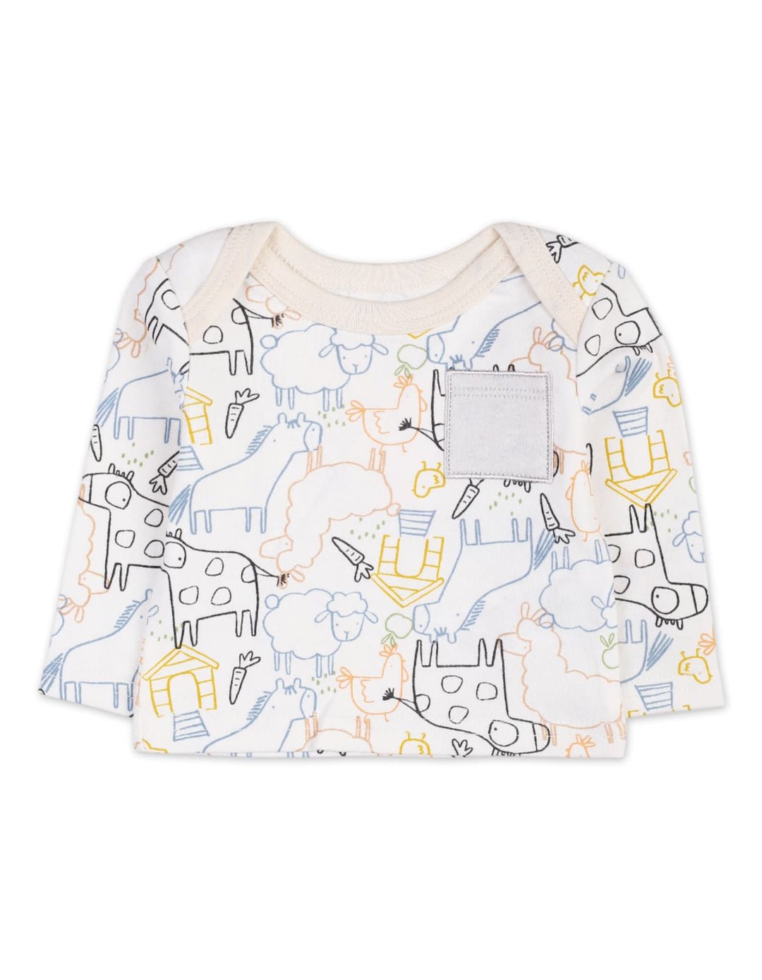 Baby Boys 3 Pieces Winter Suit Sets Bambies Farm Animals Light Grey at Zubaidas Pakistan