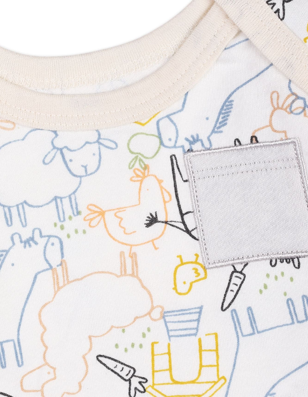 Baby Boys 3 Pieces Winter Suit Sets Bambies Farm Animals Light Grey at Zubaidas - Pakistan's No. 1 and most trusted baby and kids store for over 50 years