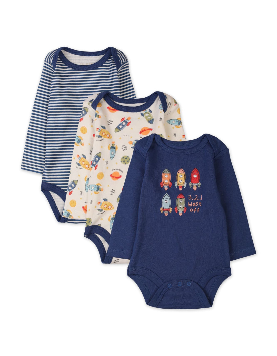 Baby Boys 3 Pieces Winter Suit Sets Bambies Rockets Navy Blue at Zubaidas