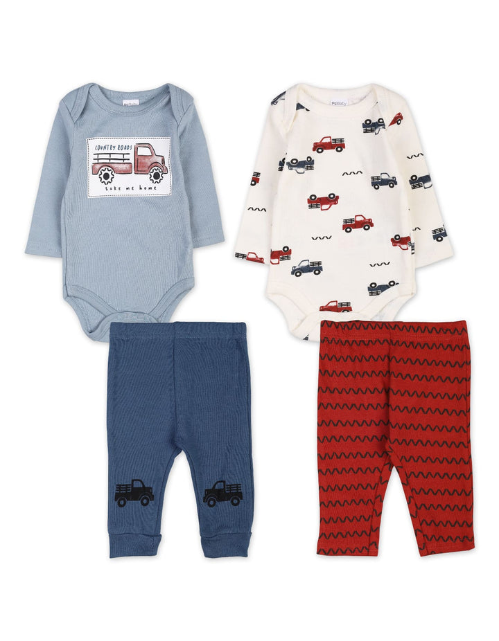 Baby Boys 4 Pieces Winter Suit Sets Bambies Little Haulers at Zubaidas