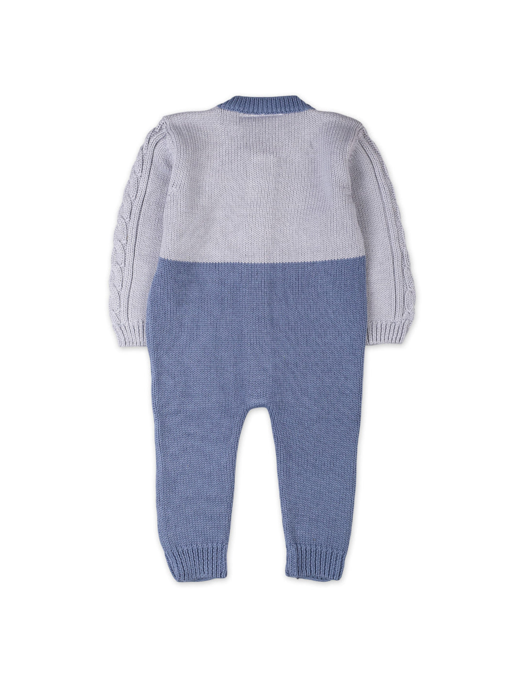 Baby Boys and Baby Girls Jumpsuits Knitted Bambies Two Tone Grey and Blue at Zubaidas Official